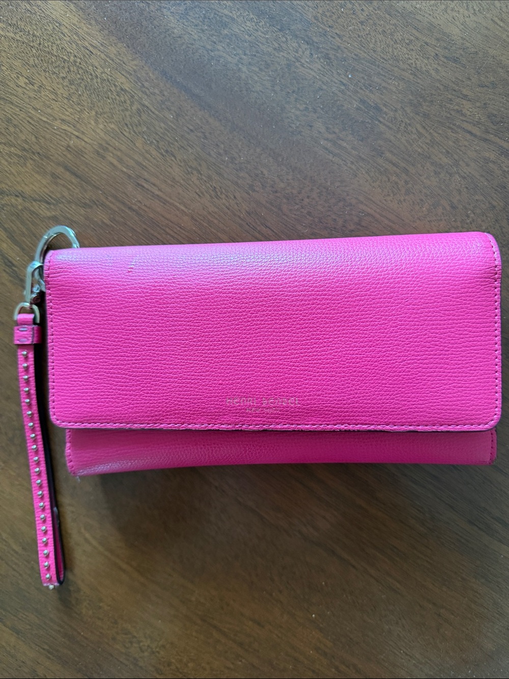 Henri Bendel Hot Pink Wristlet. Phone Sleeve and Lipstick Holder